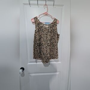 Faded Glory Animal Print Tank Top